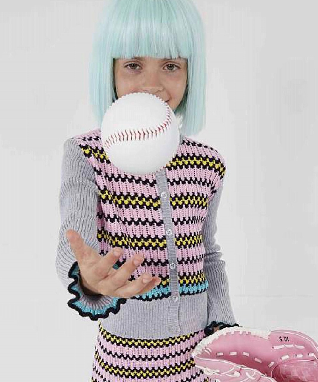 MARNI マルニ 長袖 ボーダーニット 女の子 子供服 こども服 キッズ