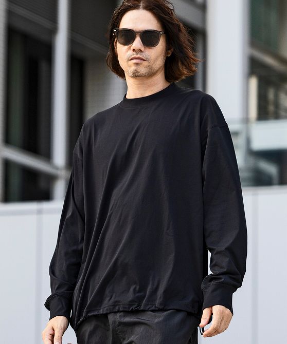 NIHON UNIVERSITY PHOENIX 長袖シャツ L L黒 phenix（プラスフェニックス） DRY DRAW CORD LONG SLEEVE T-SHIRTS