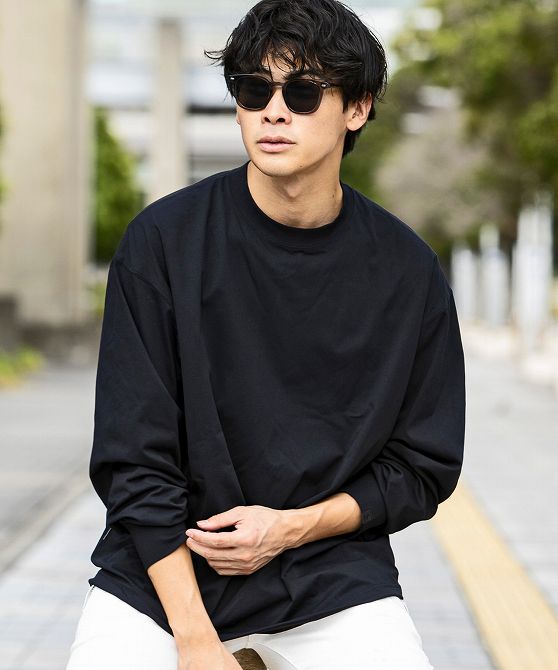 ☆新品☆G/FORE ジーフォアブラック ロングスリーブ シャツL MENS】DRY DRAW CORD LONG SLEEVE T-SHIRTS ドライドローコードロング