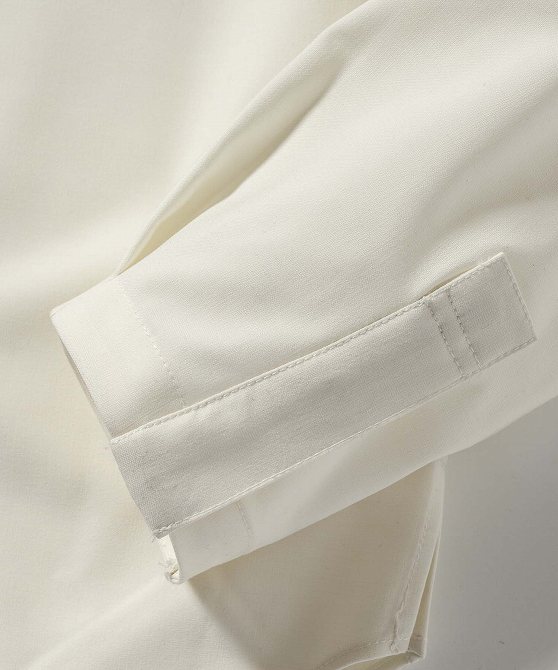 1PIU1UGUALE3 ハーフジップシャツ　WHITE サイズ：L 1PIU1UGUALE3 RELAX ウノピゥウノウグァーレトレ リラックス ハーフ