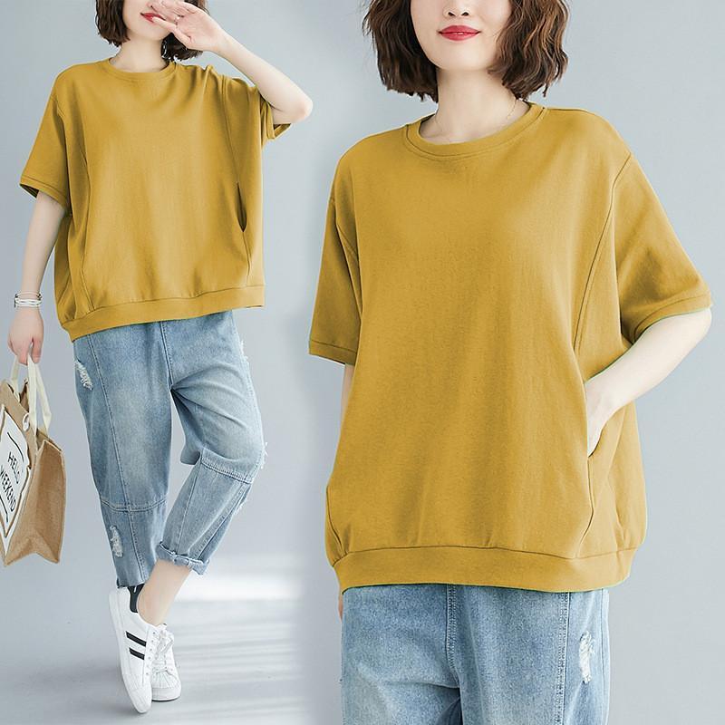 Tシャツ レディース カットソー ス 夏 夏服 半袖 可愛い きれいめ ポケット付き カジュアル フリル シンプル インナー 白 黒 おしゃれ Tシャツ レディース カットソー ス 夏 夏服 半袖 可愛い きれい
