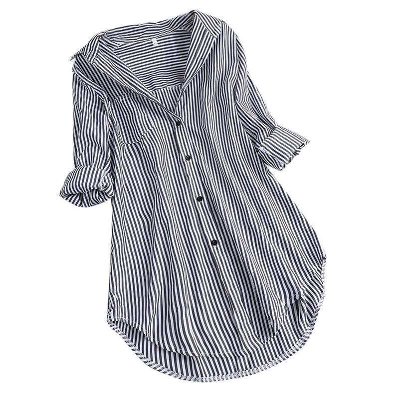 シャツ レディース ロング 長袖 ブラウス ロングシャツ ストライプ シャツワンピース 春 夏 春服 夏服 きれいめ チュニック トップス 羽織 | ブランド登録なし | 01