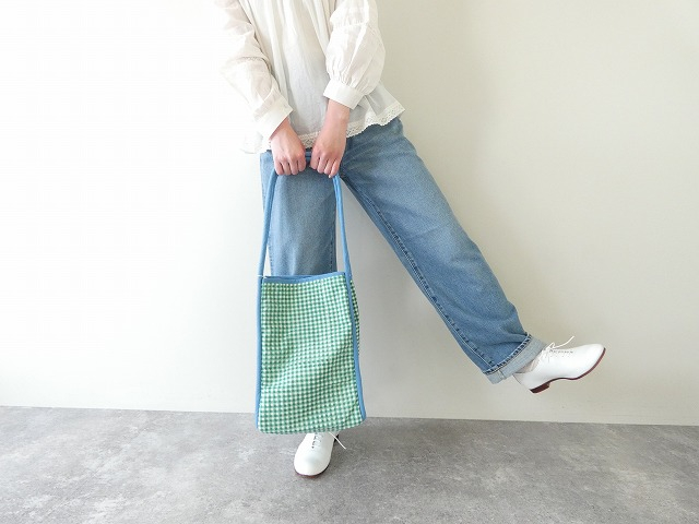 ご予約】shs パイピングがアクセント ブロックプリントの