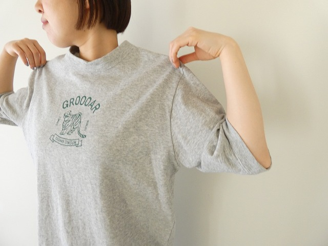 NATURAL LAUNDRY(ナチュラルランドリー) ミニ裏毛5分袖ラオフ虎 