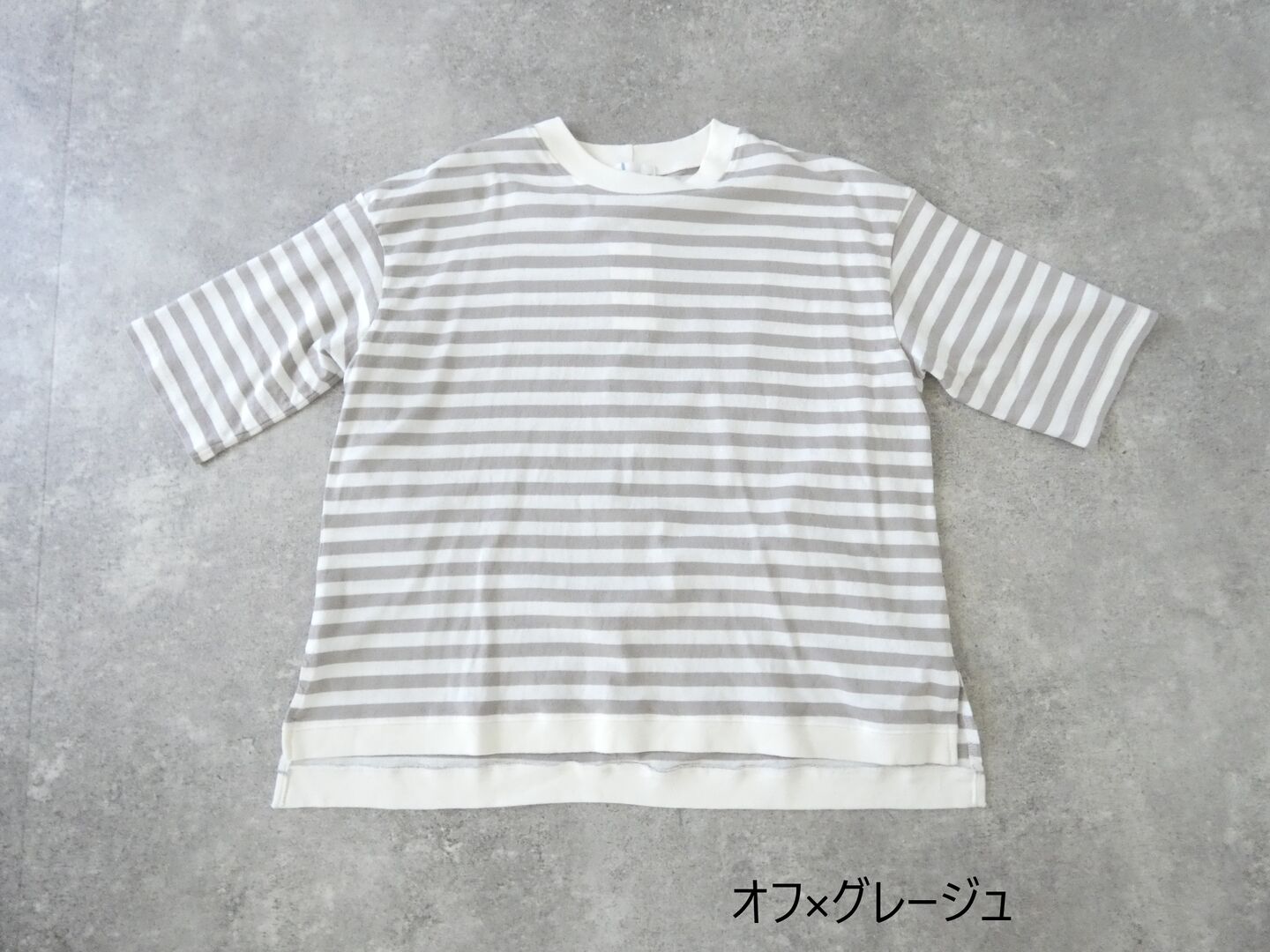BLUE LAKE MARKET(ブルーレイクマーケット) アメリカンドライ天竺サイドスリットボーダーTeeの商品画像28