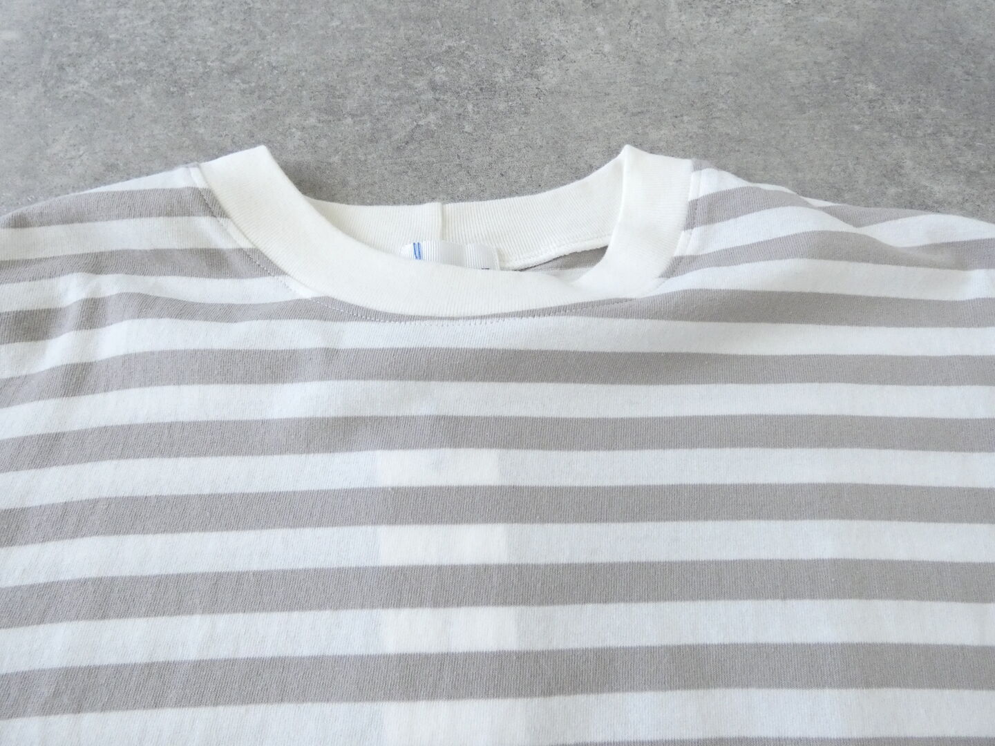 BLUE LAKE MARKET(ブルーレイクマーケット) アメリカンドライ天竺サイドスリットボーダーTeeの商品画像30