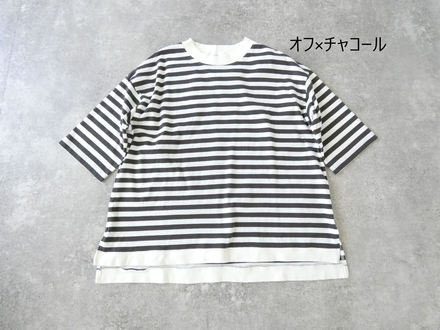 BLUE LAKE MARKET(ブルーレイクマーケット) アメリカンドライ天竺サイドスリットボーダーTeeの商品画像42