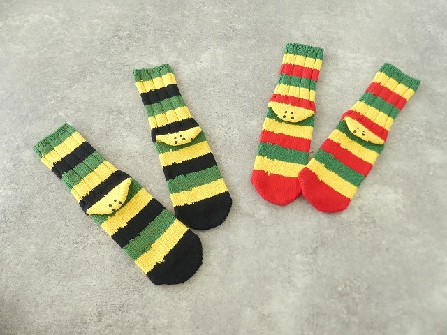 KAPITAL(キャピタル) 村ギャベ ロングソックス KAPITAL(キャピタル) 56本 ラスタ RAINBOWY HAPPY HEEL ソックス