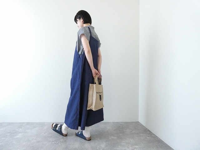 SARAHWEAR(サラウェア) コットンリネンデニムサロペットパンツ(C16063