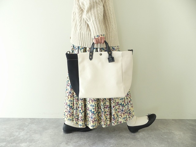 TAMPICO(タンピコ) SMALL MININ BEACH BAG cotton C-TRICOLOUR