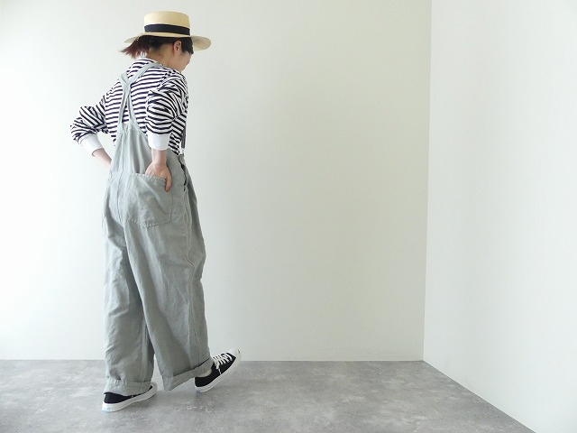 ヴェリテクール veritecoeur サロペット　軽量 ST-041CL デニムオーバーオール / COTTON60% LINEN40% - Basic