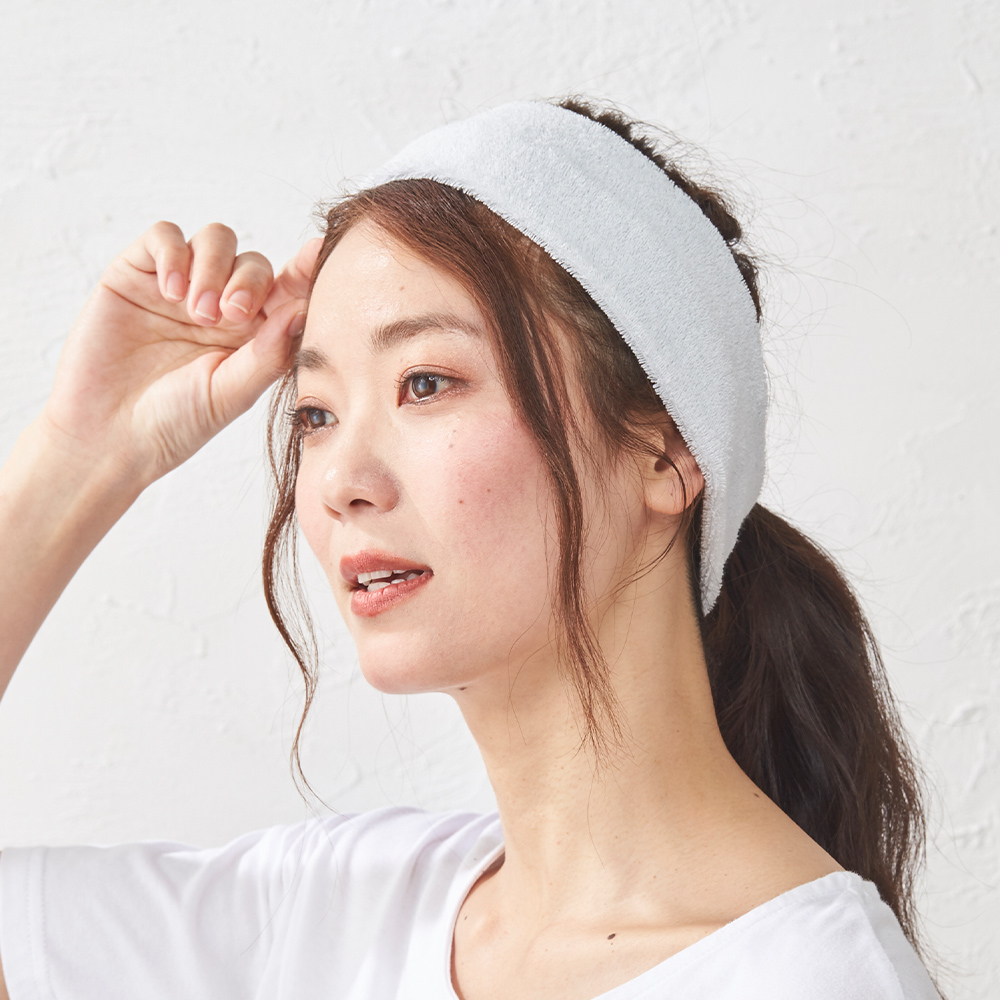 ヘアバンド メンズ パイル スポーツ サッカー 洗顔 ヘアーバンド ヘッドバンド ヘアターバン オーガニックコットン 幅広 吸水 吸汗 5100780 |  | 01