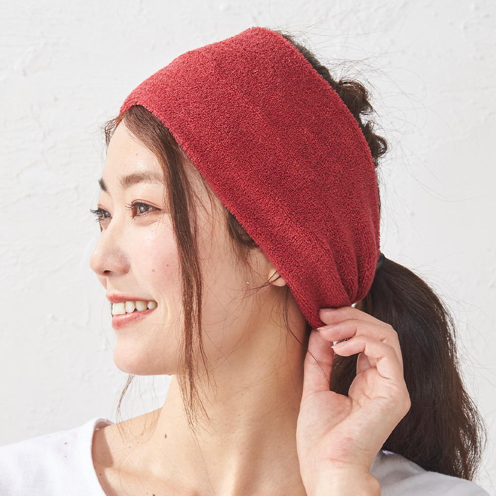 ヘアバンド メンズ パイル スポーツ サッカー 洗顔 ヘアーバンド ヘッドバンド ヘアターバン オーガニックコットン 幅広 吸水 吸汗 5100780 |  | 04