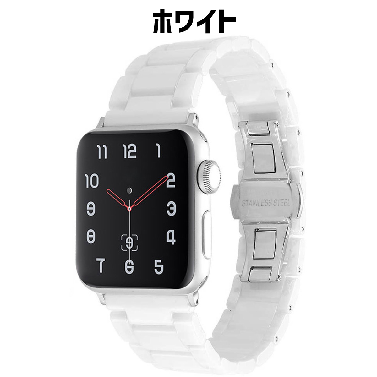 アップルウォッチ バンド apple watch セラミック ベルト 40mm 41mm