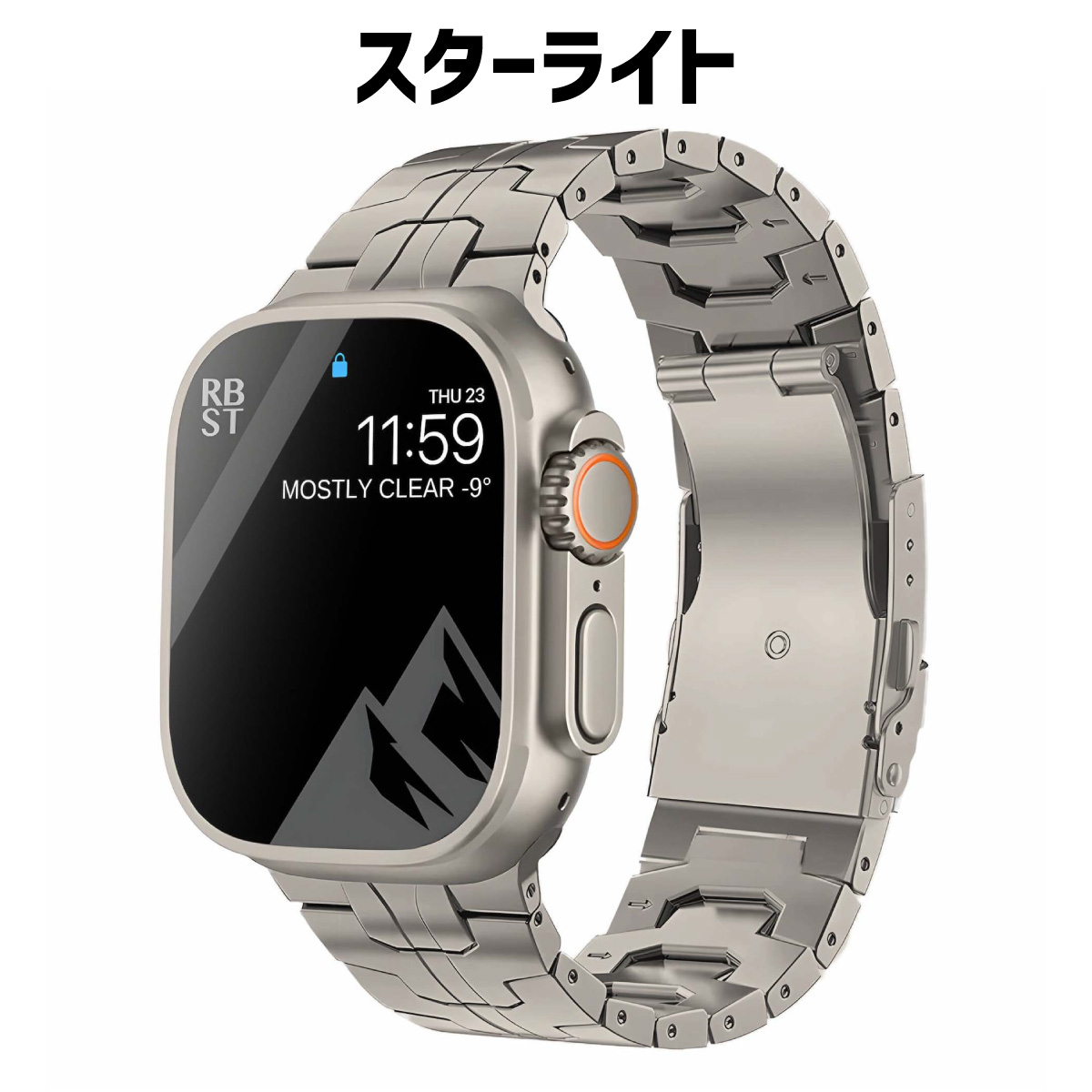 Apple Watch 5 チタン チタニウム 40 41 - Apple Watch本体