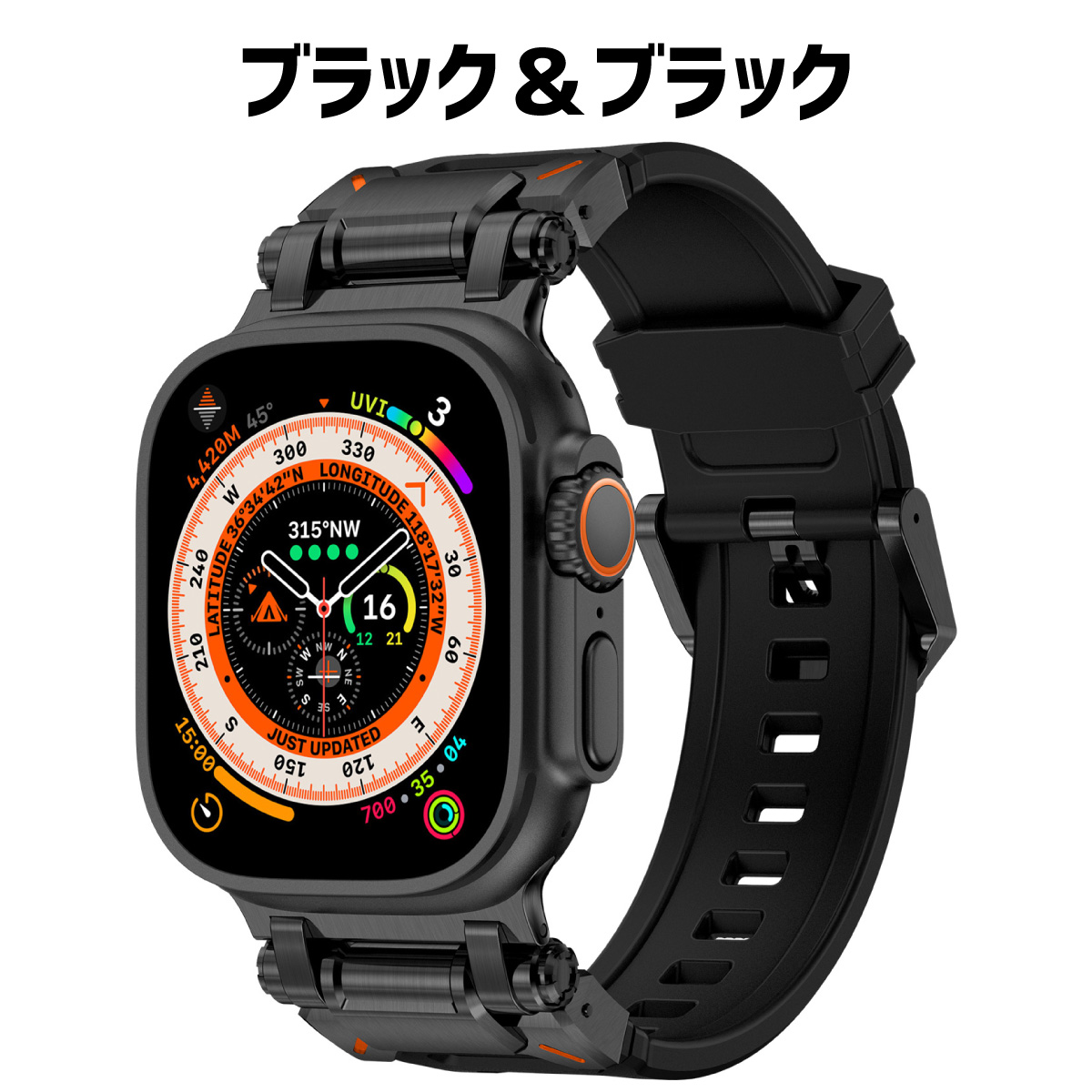 アップルウォッチ バンド apple watch ベルト シリコン ステンレス 49mm 45mm 44mm 46mm ウルトラ ultra | Apple Watch | 05