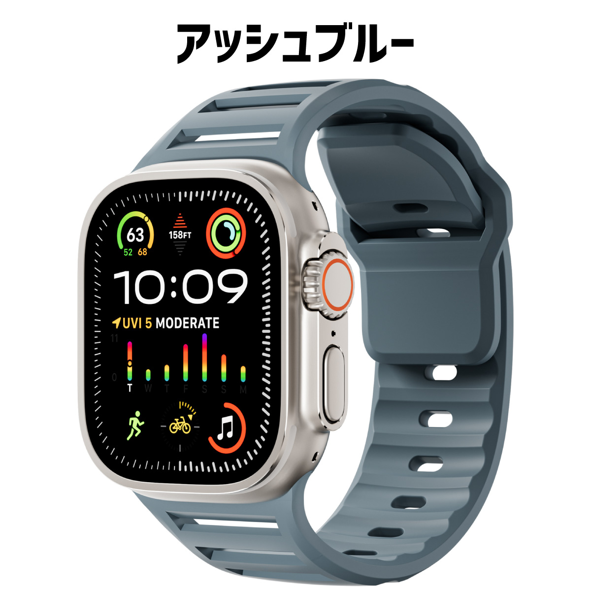 アップルウォッチ バンド applewatch シリコン ベルト ウルトラ ultra 46mm 44mm 46mm 49mm 10 se | Apple Watch | 06