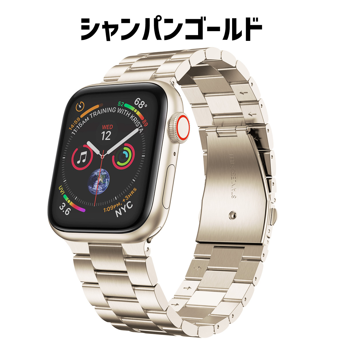 アップルウォッチ バンド apple watch ベルト ステンレス 45mm 44mm 42mm 49mm 41mm 40mm シリーズ 9 8 7 se｜sparksstore｜05