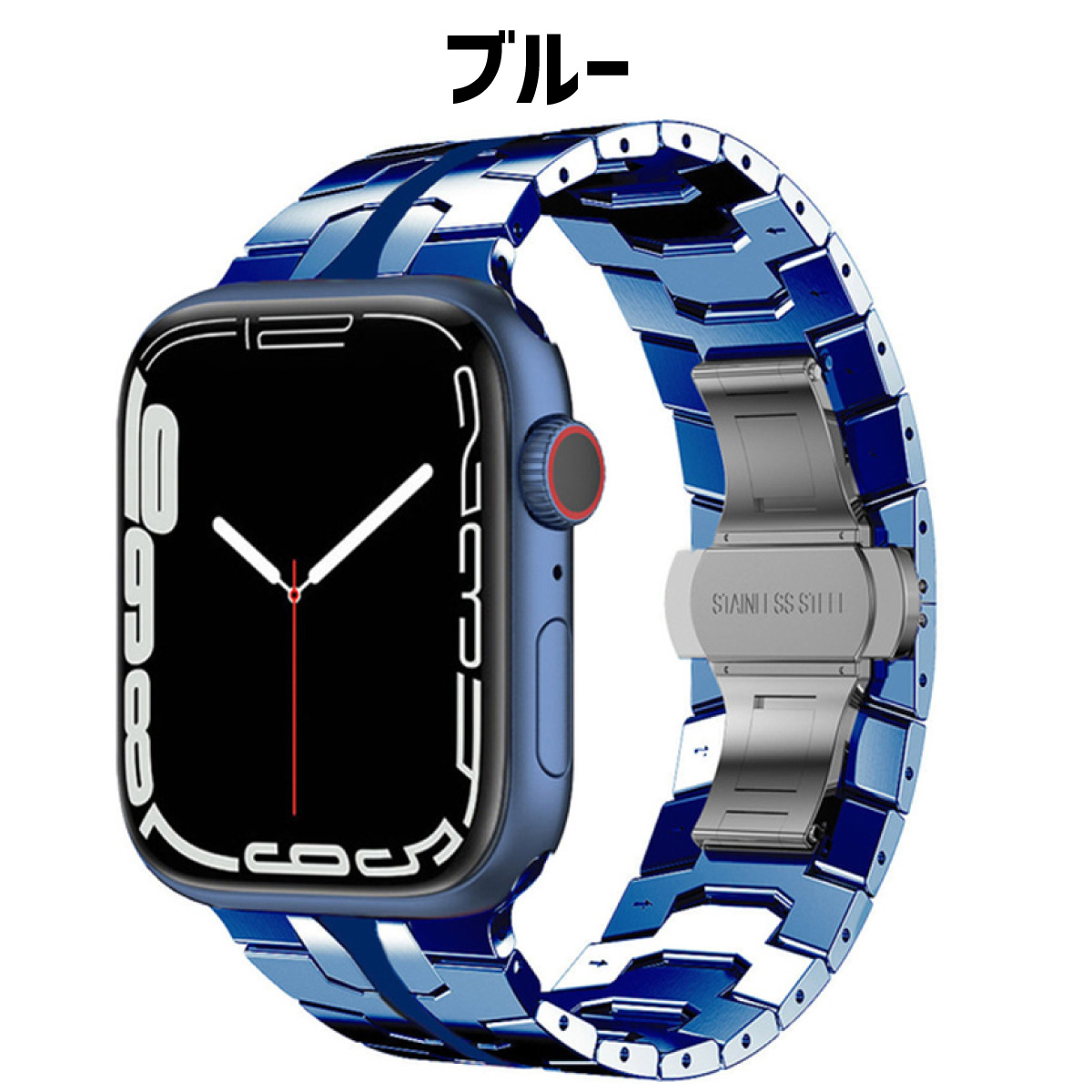 アップルウォッチ バンド apple watch ベルト ステンレス 45mm 44mm