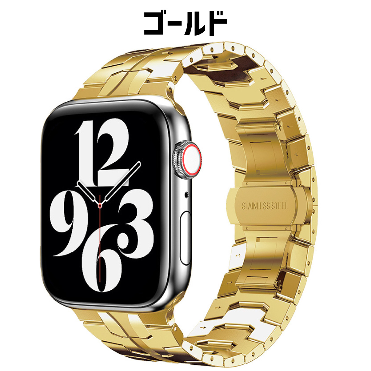 アップルウォッチ バンド apple watch ステンレス ベルト メタル 49mm