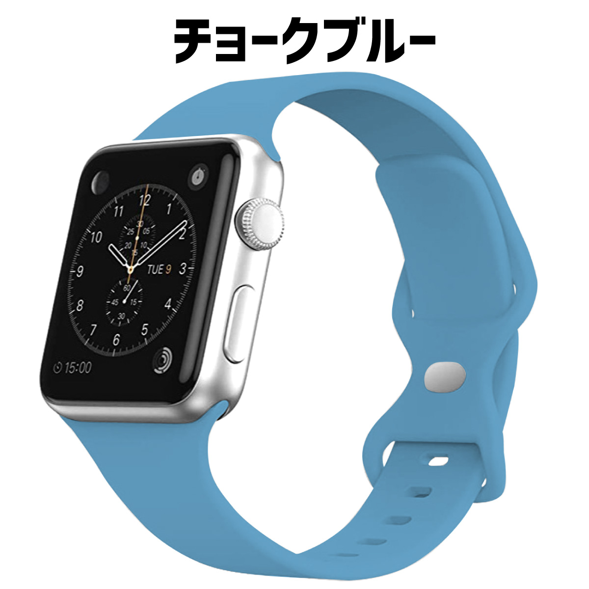 アップルウォッチ バンド ベルト apple watch シリコン 40mm 44mm 41mm 45mm シンプル スポーツ｜sparksstore｜19