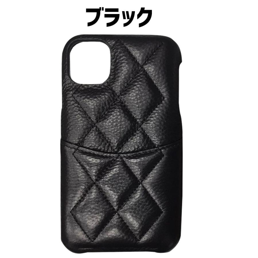 iphone ケース アイフォン レザー カバー カードケース キルティング  13 11 12 mini pro シンプル 高級｜sparksstore｜05