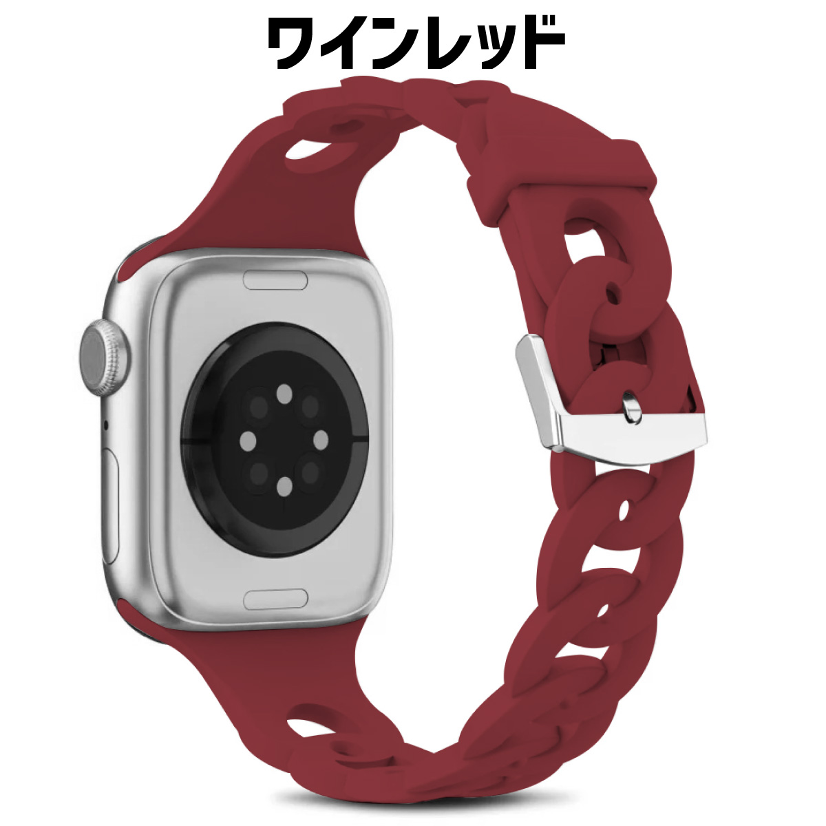 アップルウォッチ バンド シリコン apple watch ベルト レディース 40mm 41mm おしゃれ 女性｜sparksstore｜05