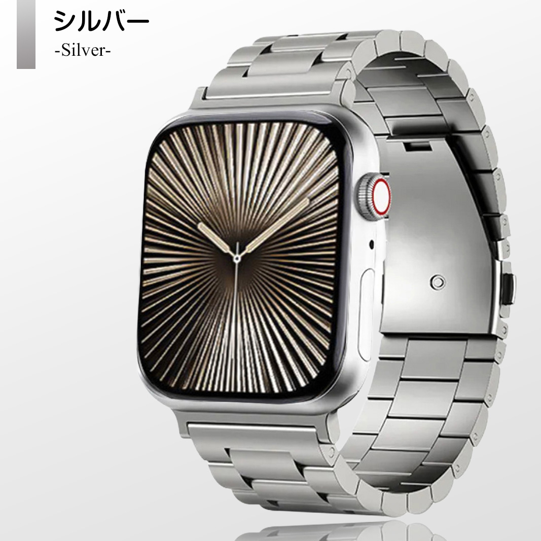 アップルウォッチ バンド applewatch チタン ベルト 44mm 45mm 46mm 49mm 40mm シリーズ 12 se | Apple Watch | 01