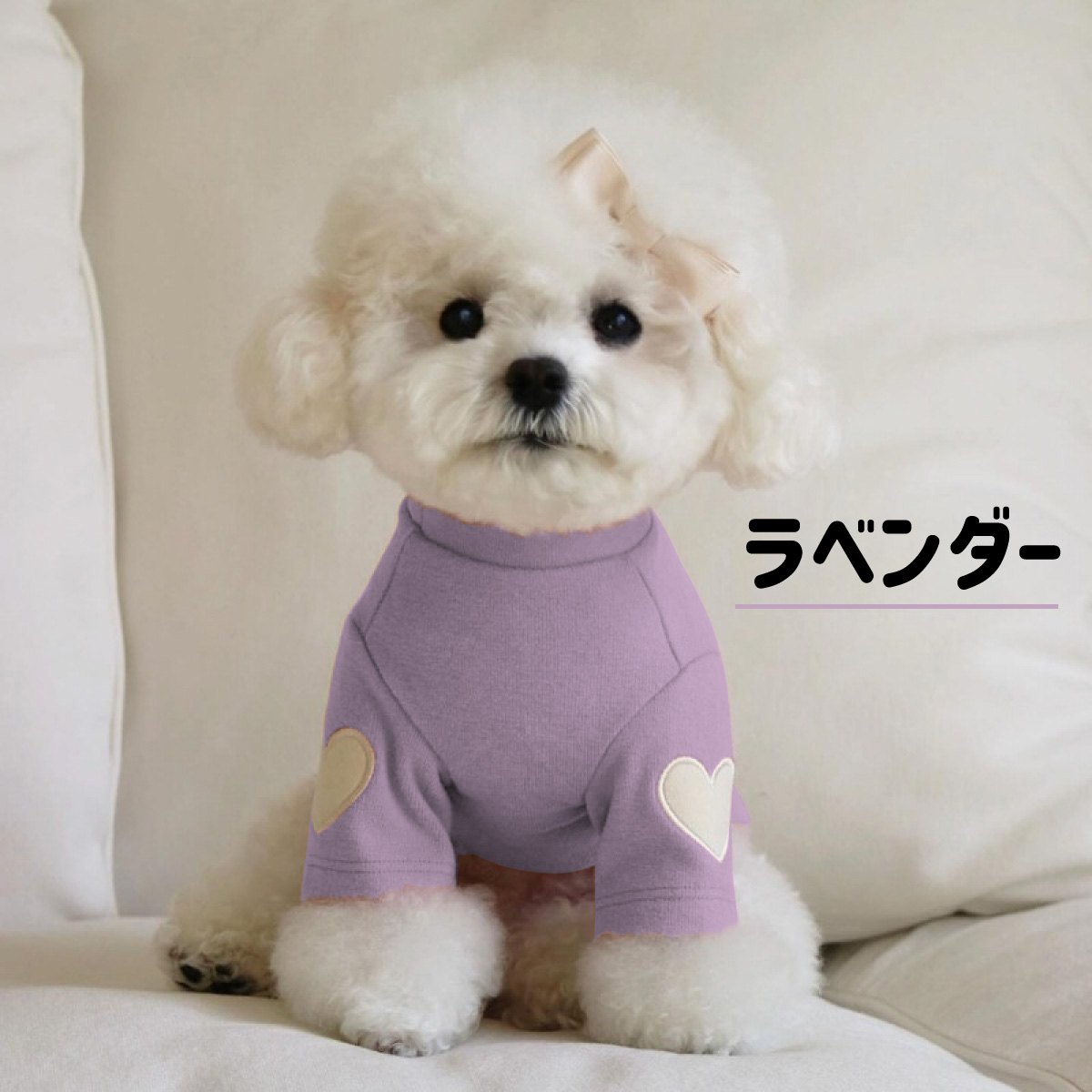 犬服 犬 服 カットソー Tシャツ ハート インナー 春 秋 かわいい