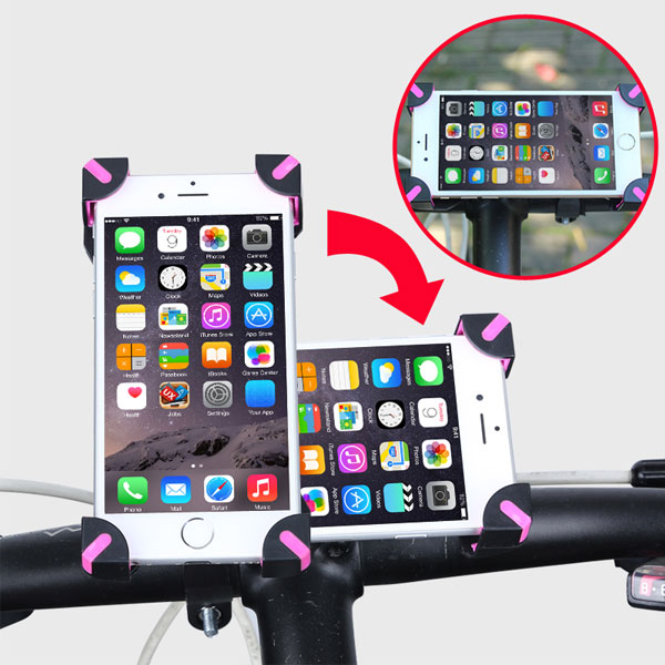 2個セット スマホホルダー バイクホルダー 自転車 スマホスタンド iPhone固定 バイクバーマウント 360度回転 原付 宅配便翌日配達送料無料 春夏｜spd-shop｜06