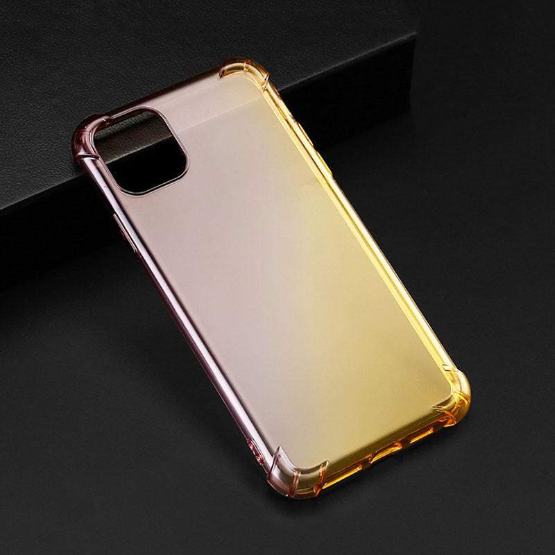 iPhone 11 Pro Max用ケース グラデーションケース 背面カバー 半透明