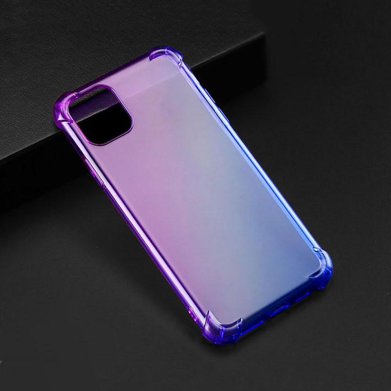 iPhone 11 Pro Max用ケース グラデーションケース 背面カバー 半透明