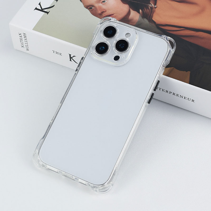 iPhone 16用 クリアケース ストラップ対応 四隅強化 耐衝撃 TPU ソフト