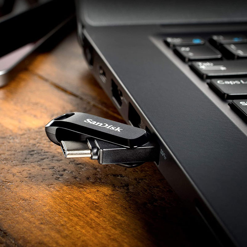 USBメモリ 256GB SanDisk USB3.1 Gen1-A/Type-C 両コネクタ搭載 R:150MB/s 回転式 海外パッケージ 翌日配達送料無料｜spd-shop｜06