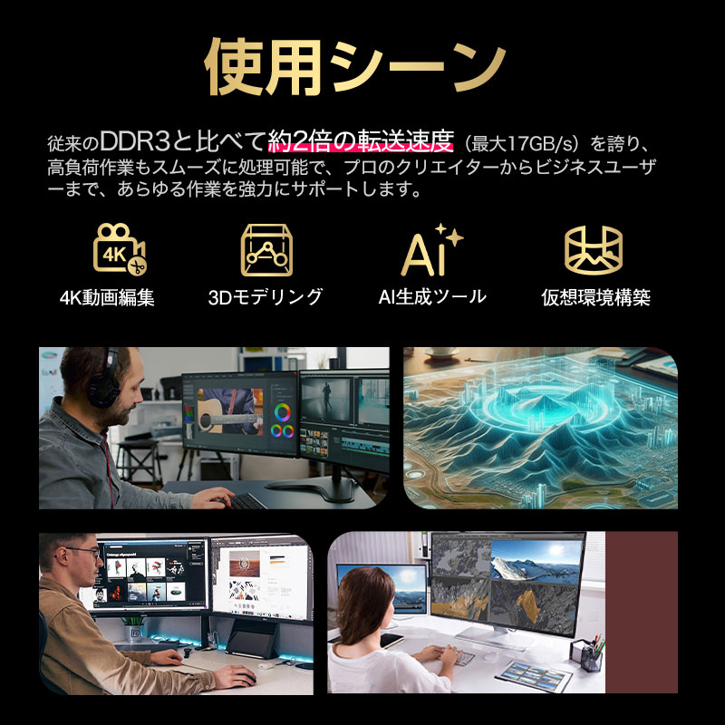 SPD ポイント5倍 デスクトップPC用メモリ SPD DDR4-3200 PC4-25600