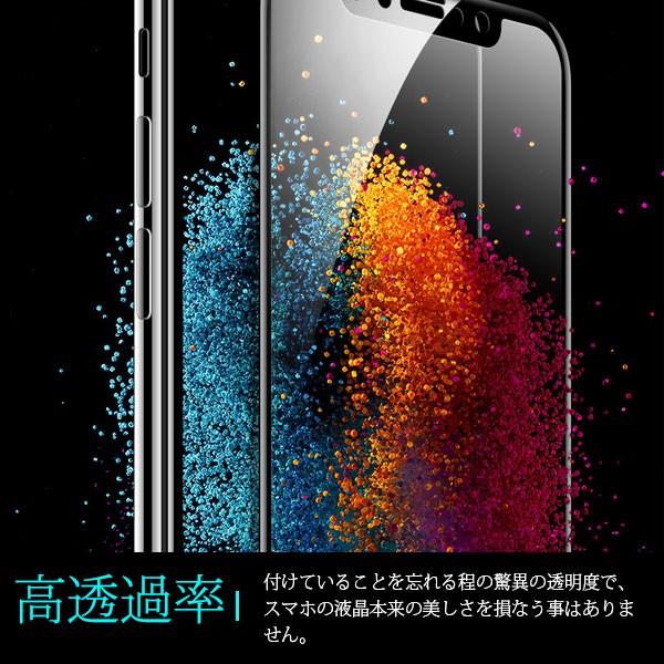 iPhone XS Max 6.5インチ 強化ガラスフィルム カーボン 炭素繊維 液晶 