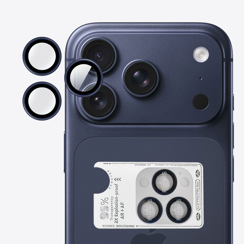 iPhone17対応 レンズ保護フィルム チタン合金製 AR増透コーティング AF