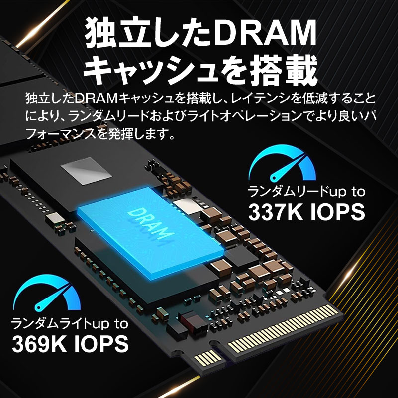 Acer Predator 1TB【3D NAND TLC】M.2 2280 PCIe Gen3x4 NVMe SSD R: 3400MB/s W: 3000MB/s DRAM搭載 GM3500 5年保証 翌日配達送料無料｜spd-shop｜04