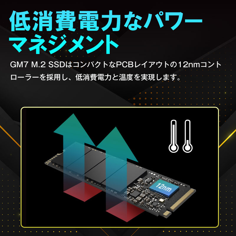 Acer Predator 4TB【3D NAND TLC】NVMe1.4 M.2 2280 PCIe Gen4x4 R:7400MB/s W:6500MB/s 5年保証 GM7-4TB 宅配便翌日配達送料無料｜spd-shop｜05