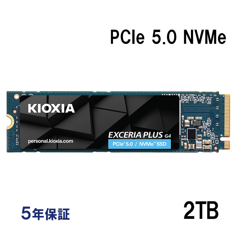 KIOXIA 6月27日から出荷 KIOXIA EXCERIA PLUS G4 2TB M.2 2280 内蔵SSD