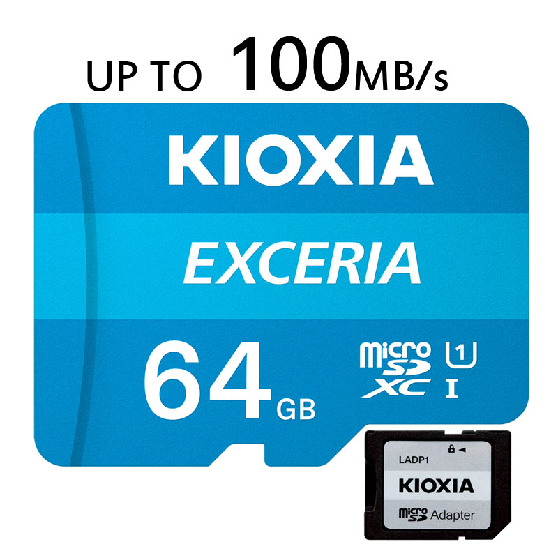 microSDXC 64GB Kioxia（旧東芝メモリー） UHS-I U1 100MB/S Class10 