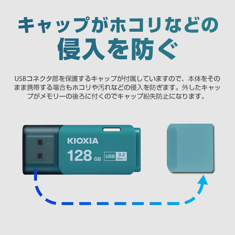 KIOXIA USBメモリ 128GB USB3.2 Gen1(USB3.0) キオクシア
