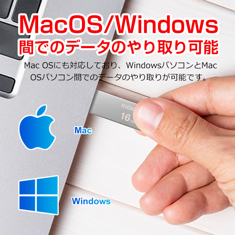 point2倍！USBメモリ 16GB USB3.2 Gen1 KIOXIA TransMemory 薄型