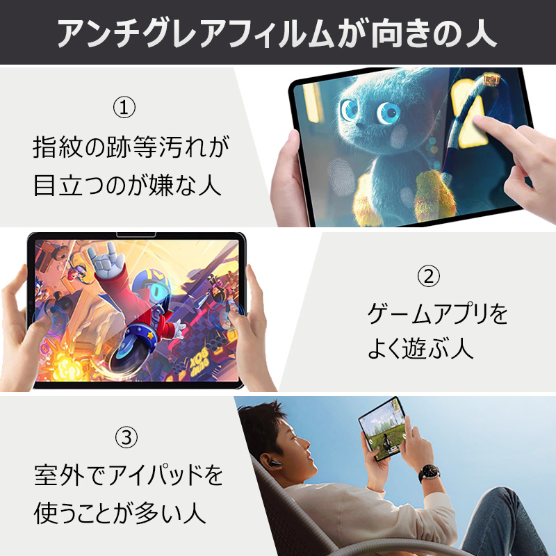 iPad Pro 13 インチ (M4)/ Air (M2) 2024モデル用 液晶保護 iPad Pro 13 インチ (M4)/ Air (M2) 2024モデル用 液晶保護