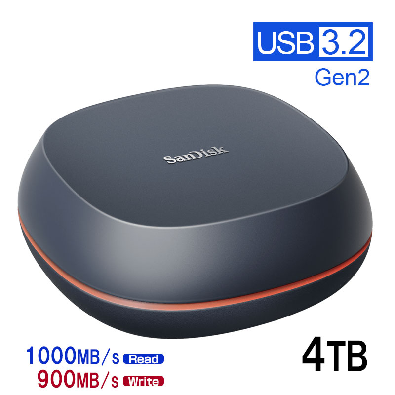 SanDisk セール!SanDisk Desk Drive ポータブルSSD 4TB USB 3.2 SanDisk セール!SanDisk Desk Drive ポータブルSSD 4TB USB 3.2