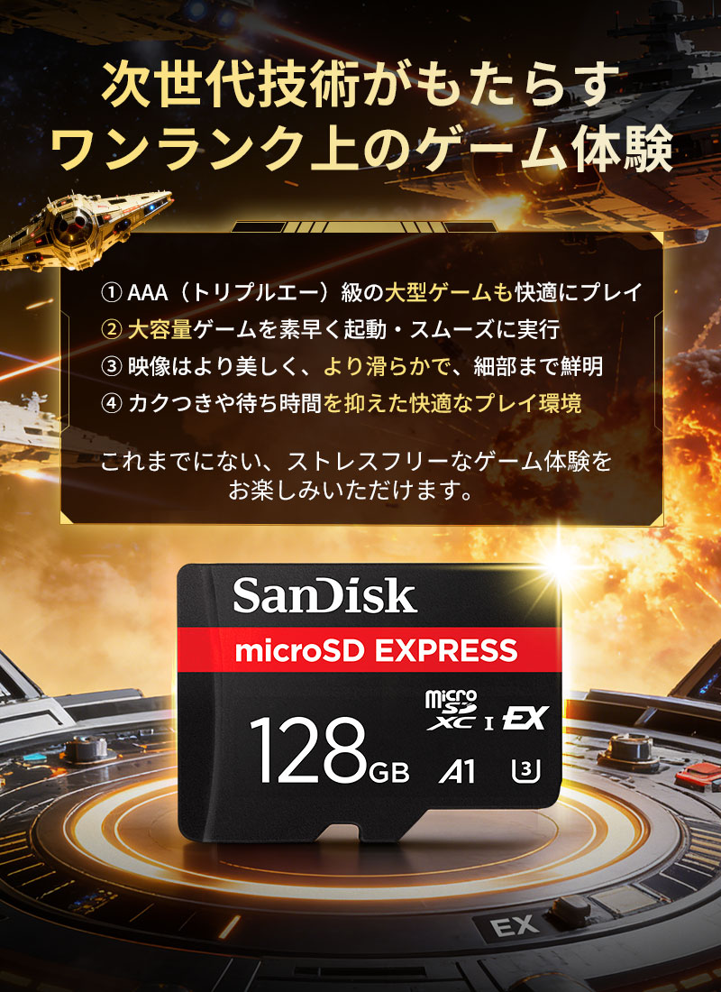 SanDisk（サンディスク） microSDXC マイクロsdカード 128GB microSD