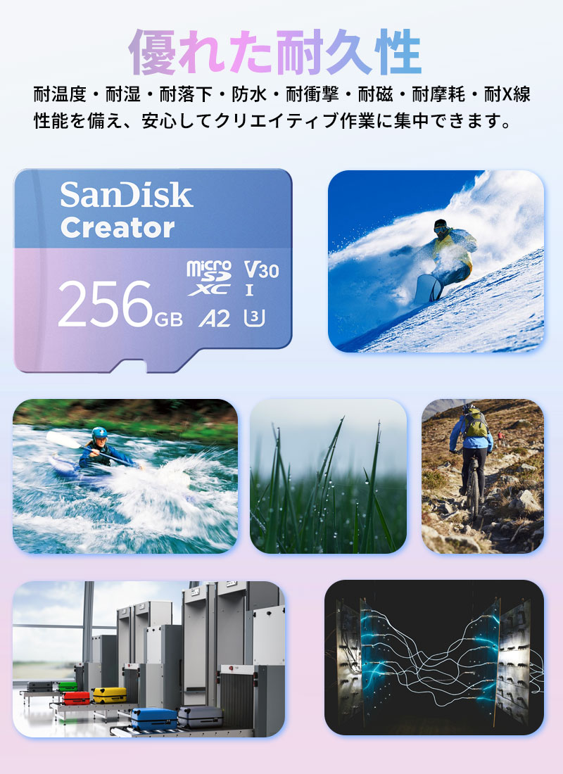 SanDisk（サンディスク） microSDXC 256GB SanDisk UHS-I U3 V30 4K A2
