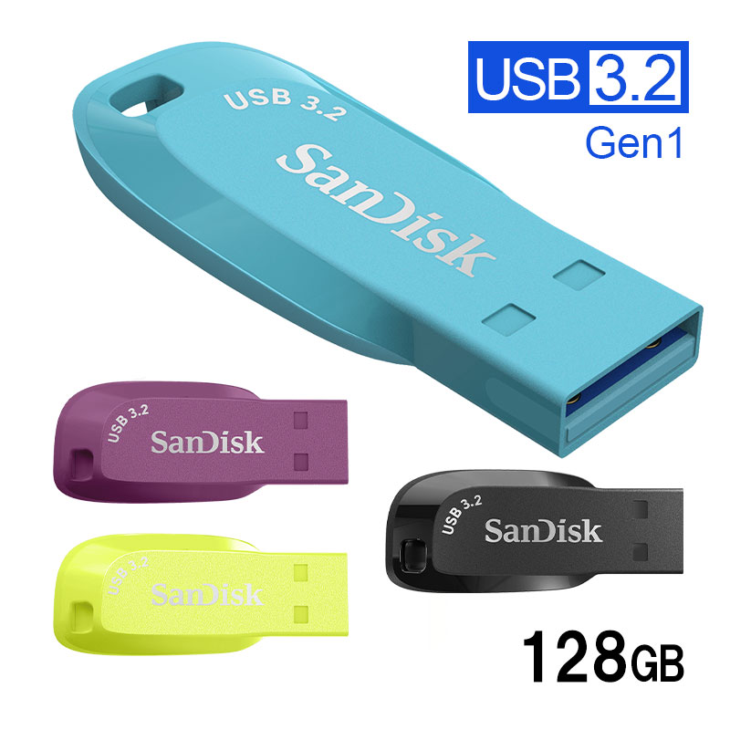 USB 128GB SanDisk TfBXN  USB 3.2 Gen 1 Ultra Shift R:100MB/s Vv LbvX SDCZ410-128G sAi zB