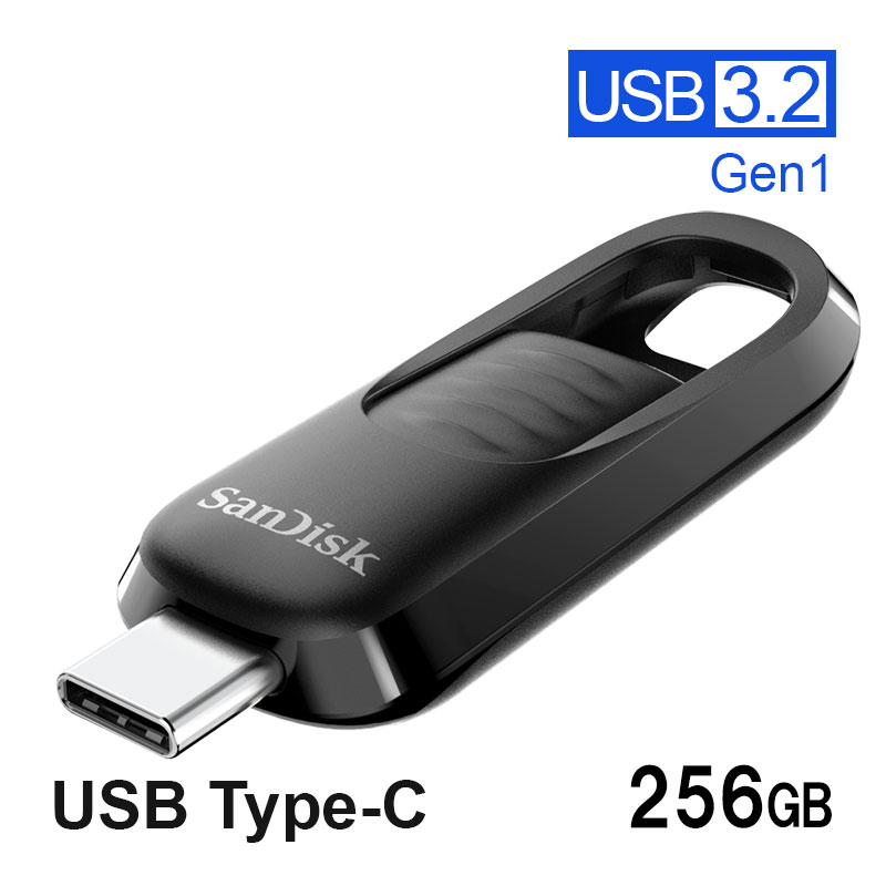 USB 256GB SanDisk TfBXN Type-C Ultra Slider i[RlN^ R:400MB/s USB3.2 Gen1 USB3.0 USB-C SDCZ480-256G-G46 zB sAi