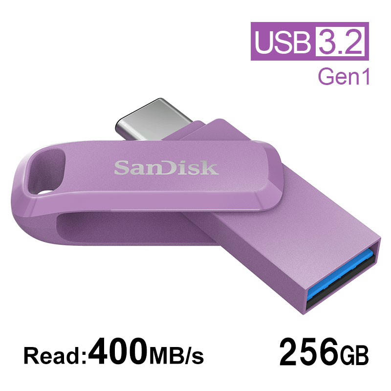 USB[256GB SanDisk USB3.2 Gen1 USB-A/Type-C RlN^Ultra Dual Drive Go R:400MB/s ] SDDDC3-256G-G46L COpbP[W zB